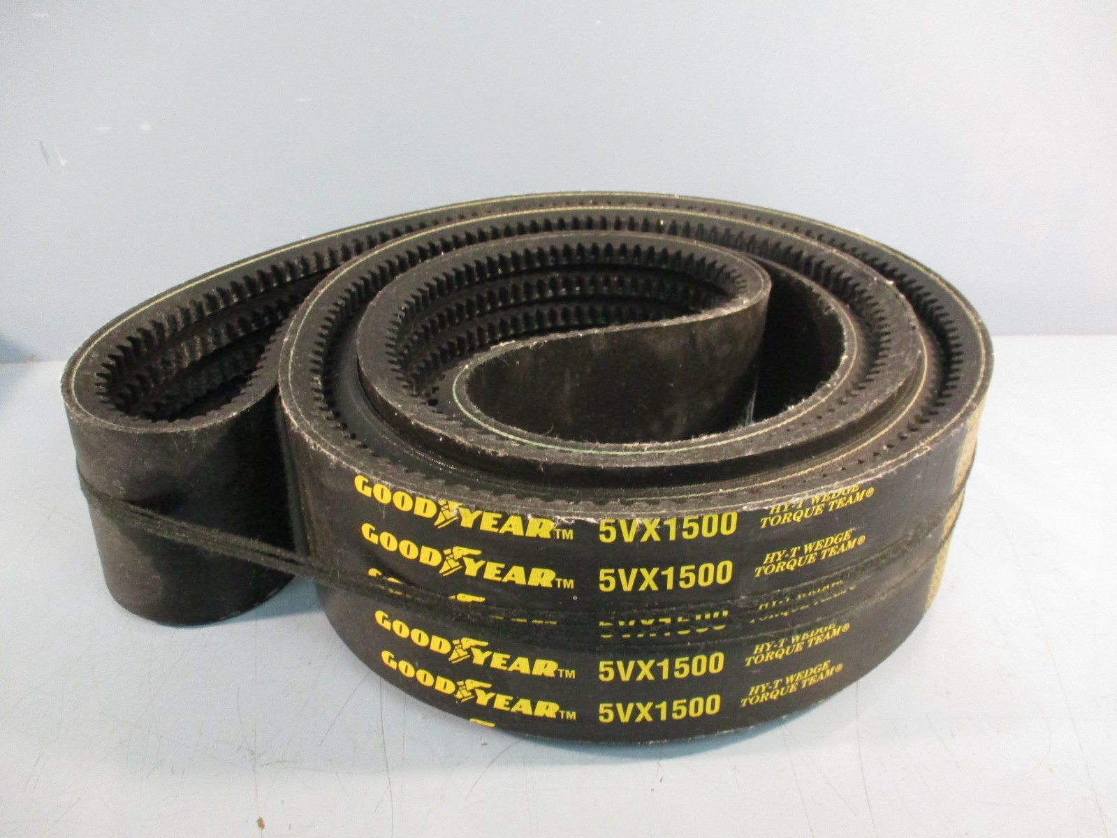 GOODYEAR HY-T WEDGE TORQUE TEAM COGGED V-BELT 5/5VX1500 REINFORCED RUBBER