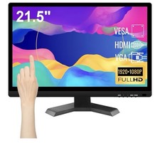 Image of Touchscreen Computer Monitor 21.5 Inch FHD 1920x1080P, Built-in Speakers VESA…..