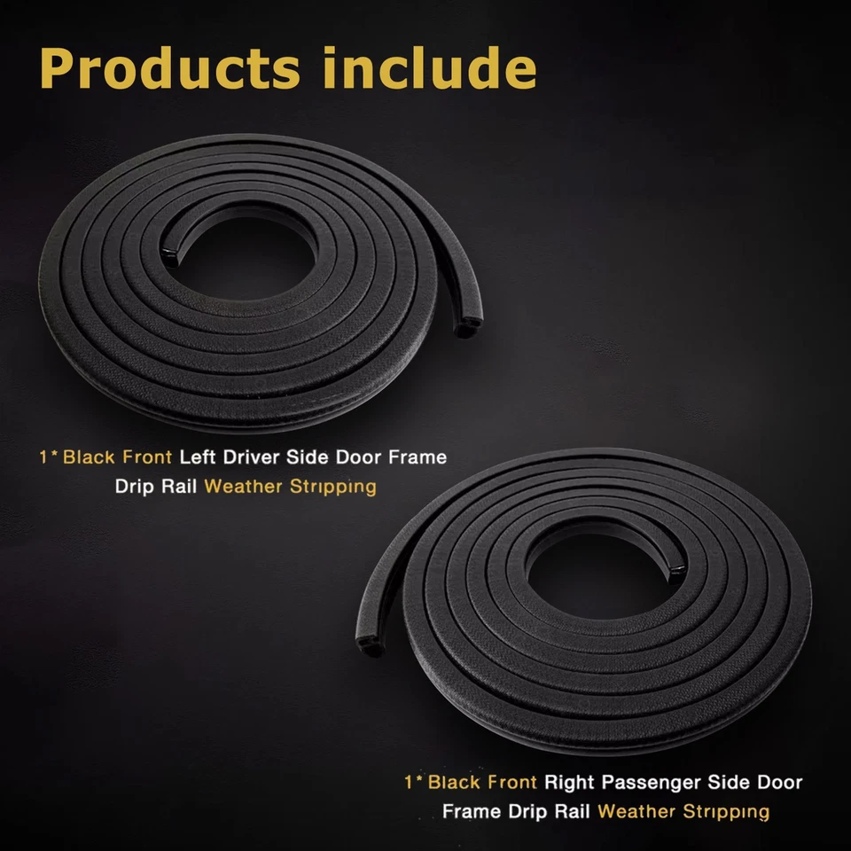 Juego de juntas de goma para puerta para 88-00 Chevy Tahoe GMC Suburban C1500 2500 Foto 4 de 4