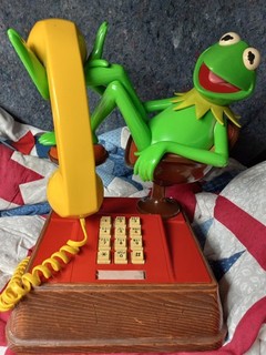 1983 Kermit The Frog Phone ATC Henson Associates Touch Tone Telephone VTG Tested