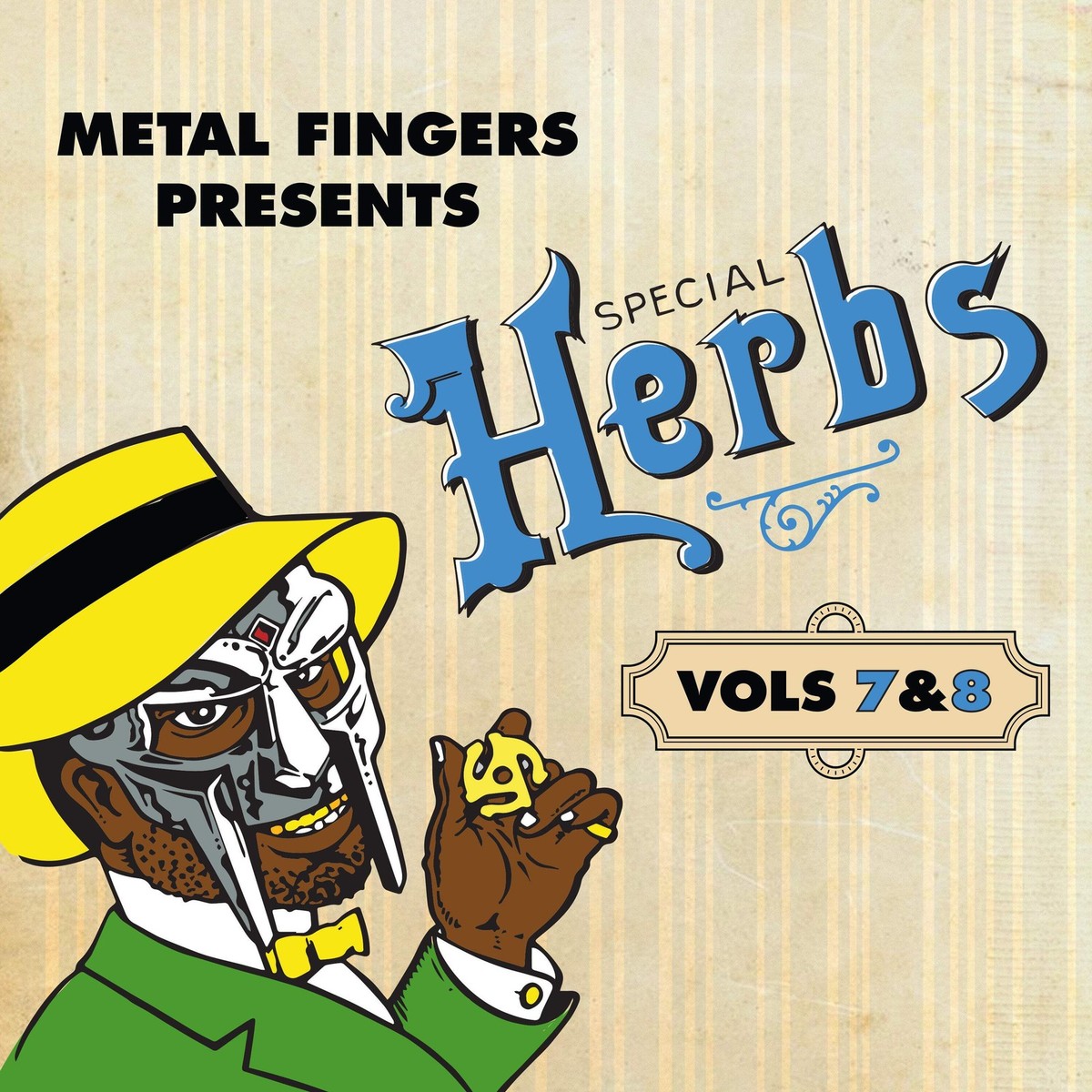 洋楽 L FINGERS-SPECIAL HERBS 2LP MF DOOM MF DOOM - Metal Fingers Presents: Special Herbs Vol. 7 & 8 2LP NEW