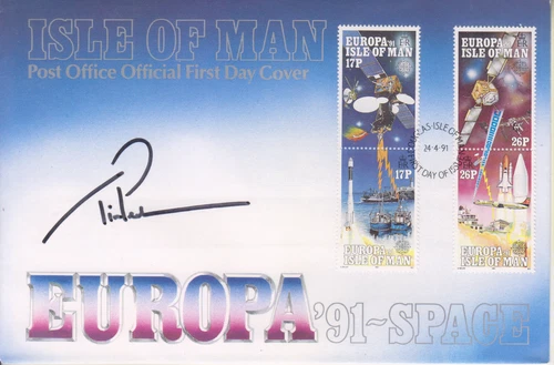 TIM PEAKE SIGNED ISLE OF MAN FDC