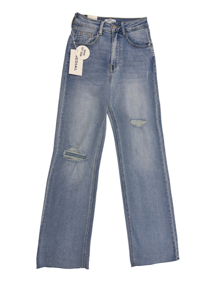 Redial Paris Damen Jeans Gr. 34 ( Xs ) Wide Leg Jeans Hose In Blau High Waist-image