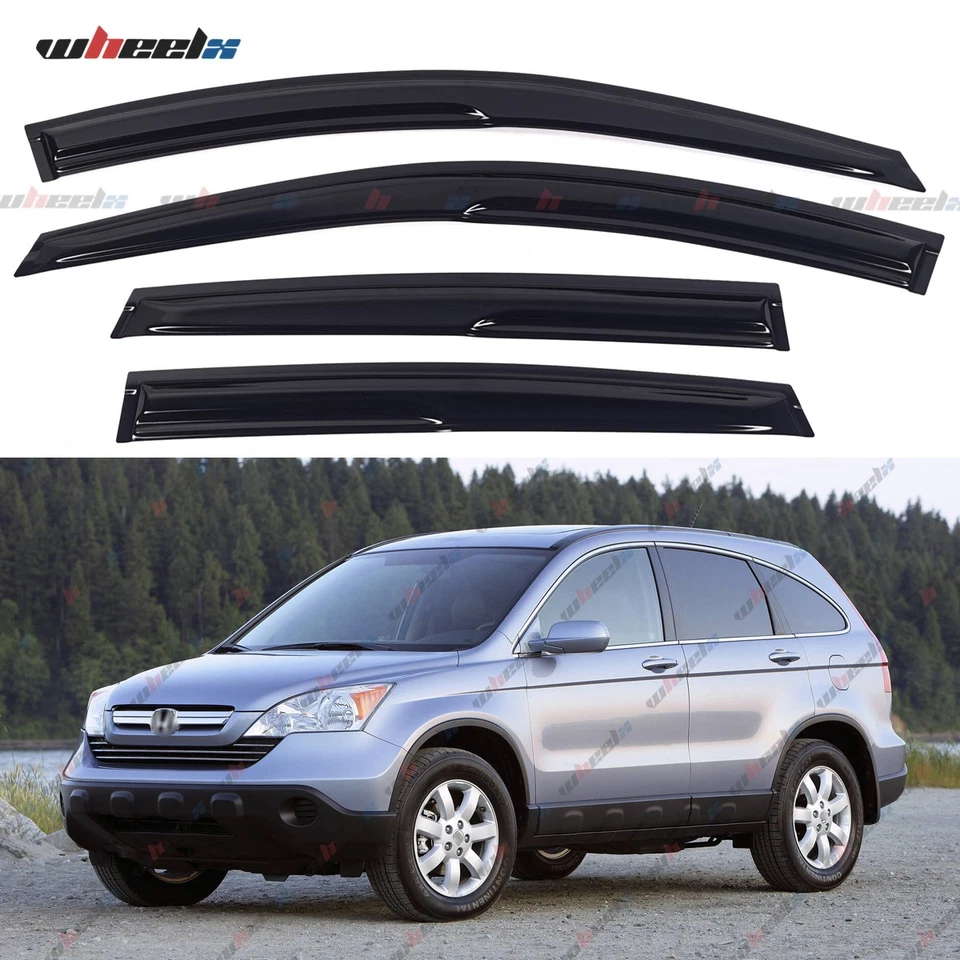 Para Honda CR-V CRV 2007-2011 JDM Mugen Estilo Ventana Viseras Protectores de Lluvia Deflector Foto 2 de 4