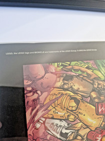 LEGO Bionicle Toa Nuva Poster Il Giornalino No. 45 2002 with Frame Included Tahu