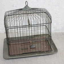 Antique Hendryx Bird Cage Vintage Art Deco BARN FIND