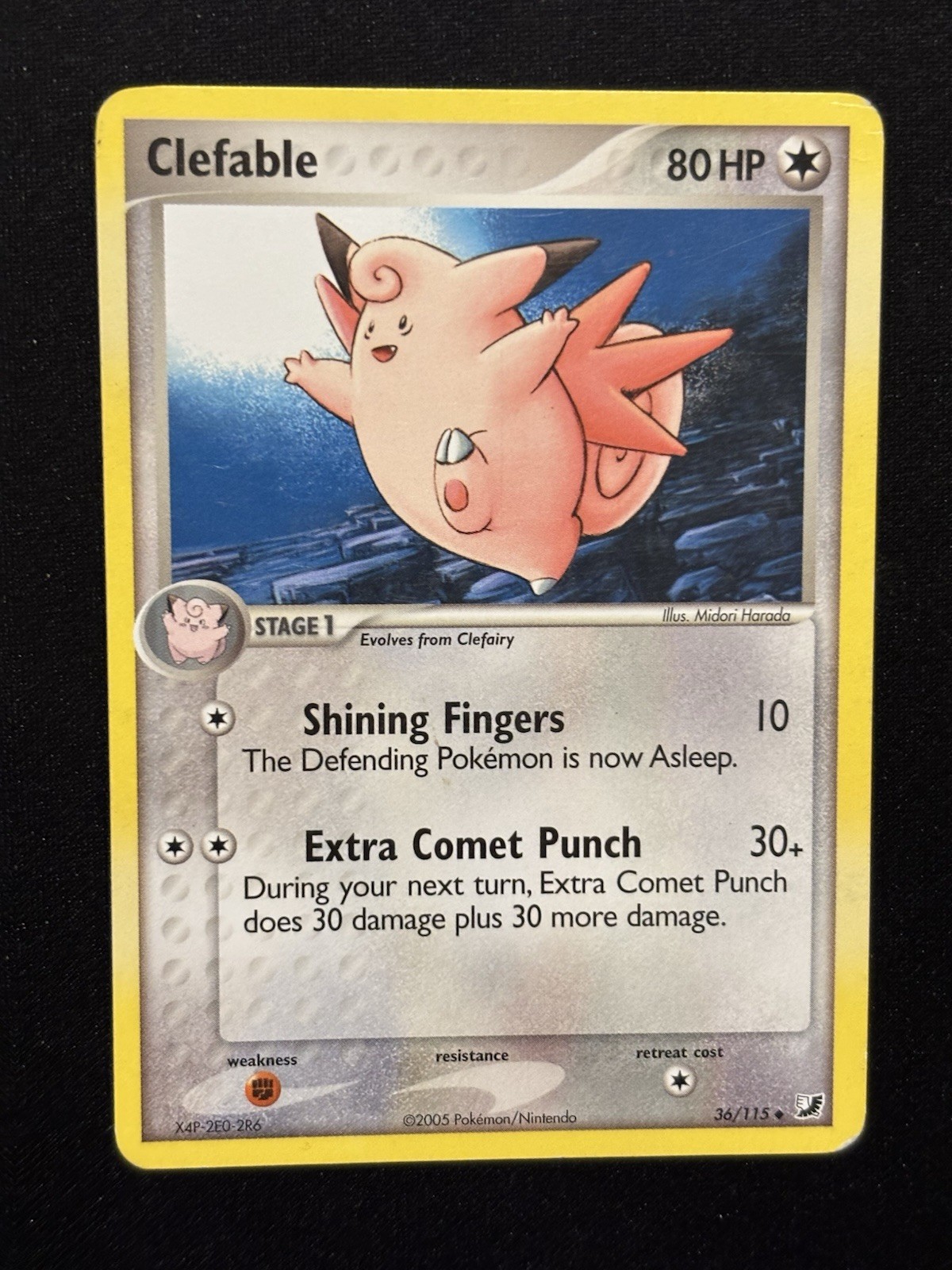 Clefable 36/115 EX Unseen Forces Regular