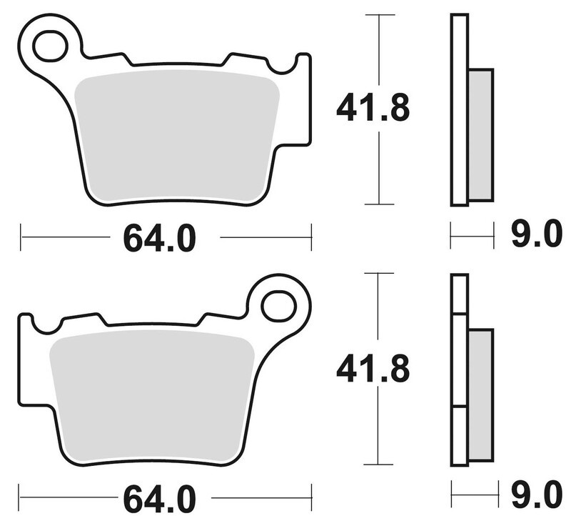 Plaquettes de frein BRAKING 891CM44 résout le manque de freinage Quad dans la boue