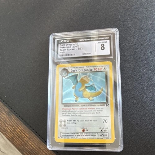 Pokémon Dark Dragonite CGC 8 Team Rocket 5/82 Holo English 2000