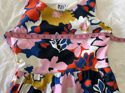 Anthropologie Whit Two | Women’s SZ 4 | Pink Floral Petal Cross Back Dress - Picture 5 of 11