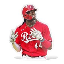 Elly De La Cruz Cincinnati Reds Glossy Sticker Vinyl Laminate, Self Adhesive
