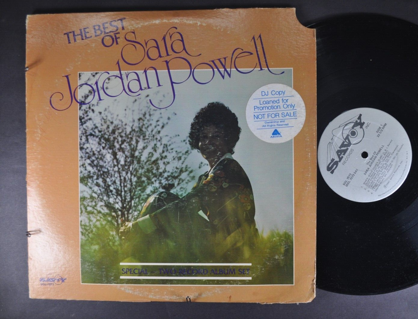 SARA JORDAN POWELL The Best of GOSPEL LP SAVOY HYPE STICKER