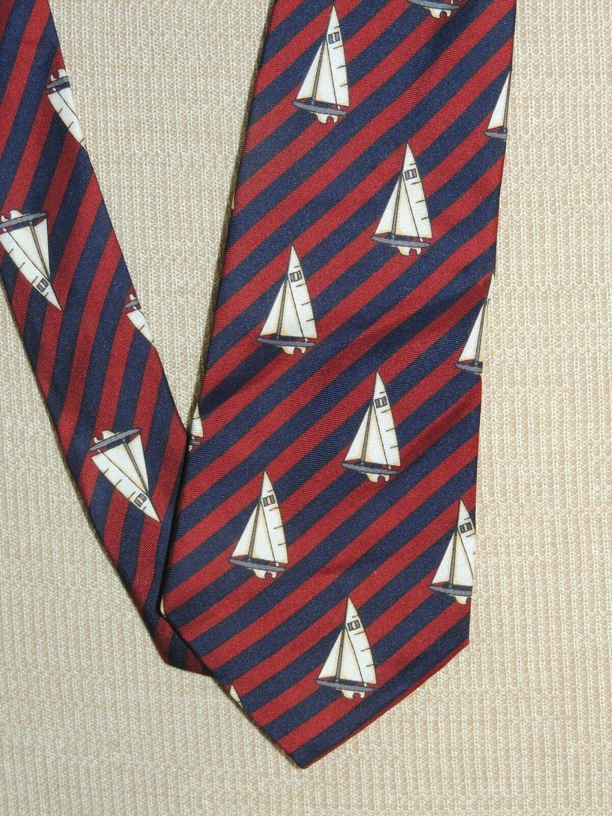 Two Class Club Italy Neck Tie/Necktie planes sail… - image 2