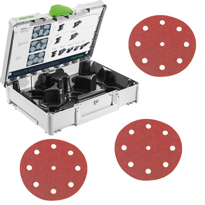 Festool Systainer Schleifmittel Sys³ T-Loc STF 125 Rubin2 schleifen befüllt