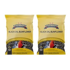 Armstrong Wild Bird Food Black Oil Sunflower Bird Seed, 8lbs Pack of 2 