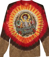 GRATEFUL DEAD-BAY AREA BELOVED-TIE DYE LONG SLEEVE T-SHIRT- M-L-XL-XXL Garcia