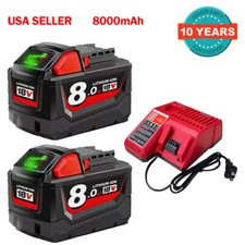 Battery For Milwaukee for M18 18V 8AH 8.0AH Extended Lithium 48-11-1860