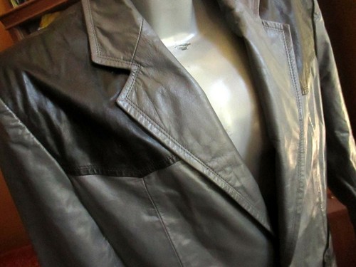 WESTERN COWBOY TRIM LEATHER JACKET | eBay