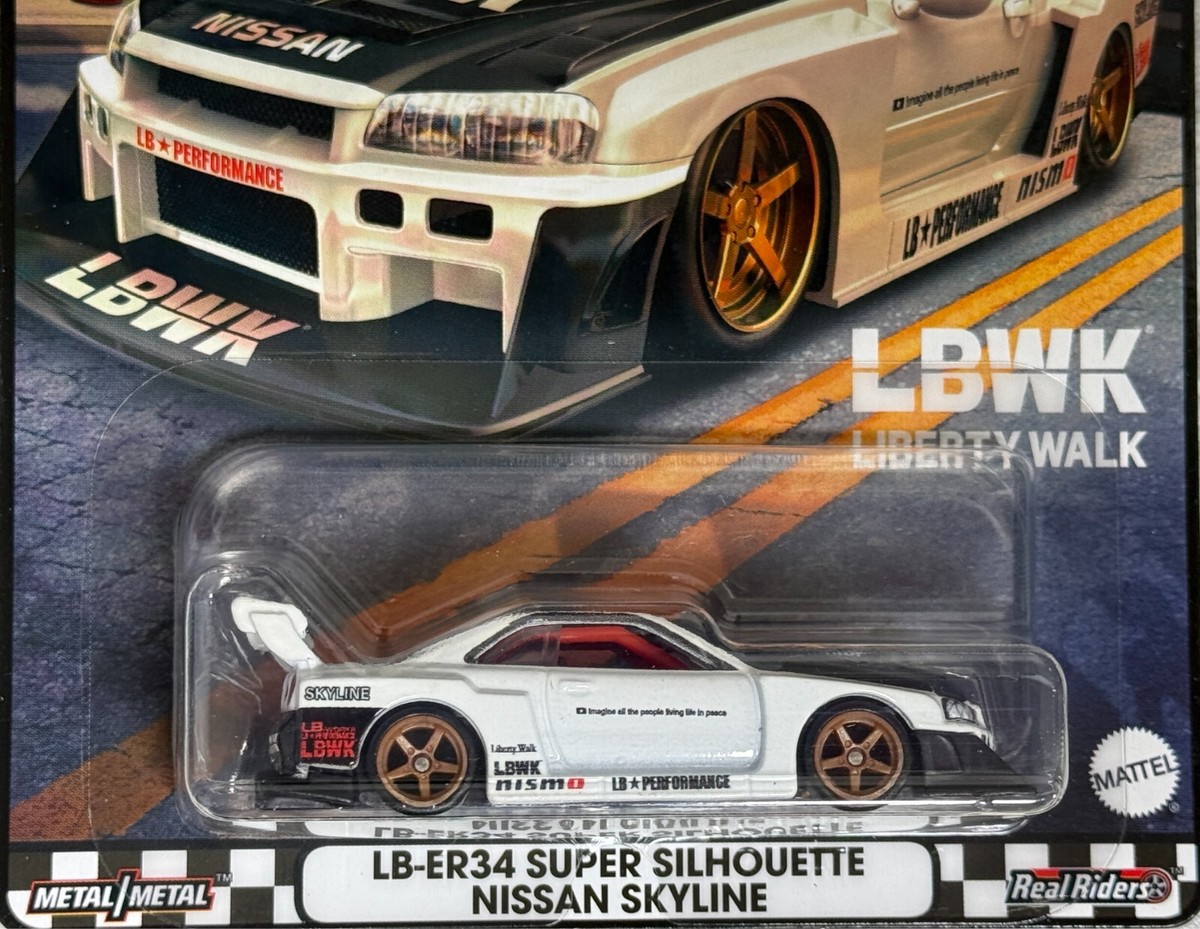 【10 pieces】 LB-ER34 SKYLINE Hot Wheels Amazon.com: Hot Wheels LB-ER34 Super Silhouette Nissan