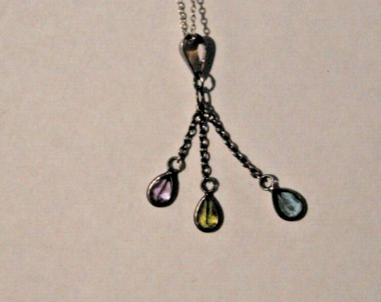 Sterling Silver Dangle Necklace - image 1