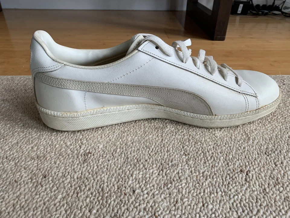 VTG 1980’s PUMA INVADER All White Sneakers. VGC Possibly Unused. Warhol. Size 12 - Image 3 of 4