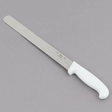  Choice 12" Granton Edge Slicing Knife with White Handle