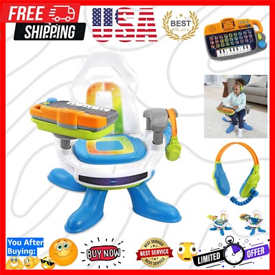 Level Up Gaming Chair for Toddlers with Removable Learning Tablet - 20.2 Inches