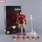 Iron Man Marvel Avengers Mark Vi Moveable Joints Led Light Action Figure