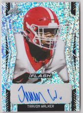 2022-23 Leaf Metal Crystal Black Purple Lightning Travon Walker Auto /40