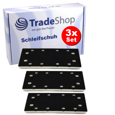 3x Klett Schleifplatte Schleifschuh für Festool RS300 RS3 LRS93 / SSH-STF 483905