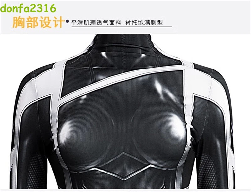 Spider-Man Felicia Hardy Battle Suit Bodysuit Cosplay Jumpsuit Black Cat Outfit - Image 3 of 4