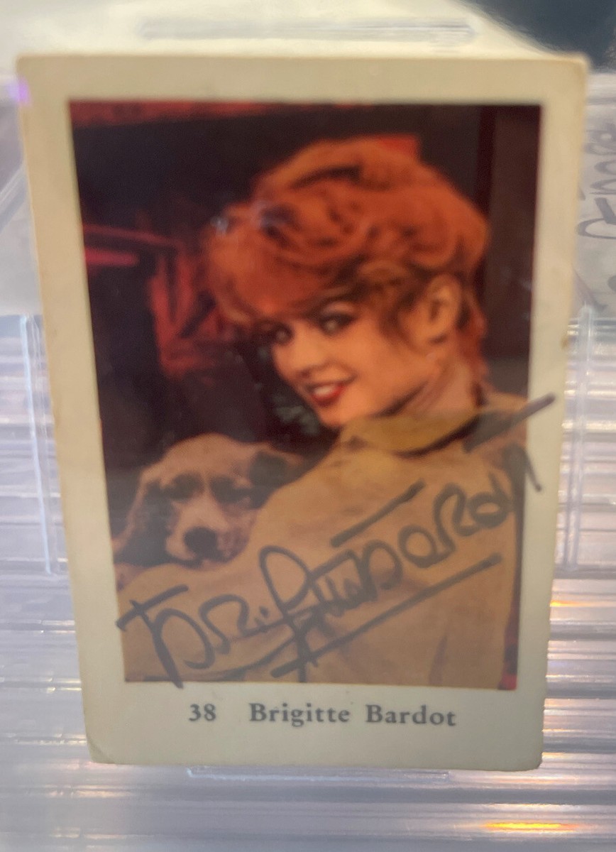 1965 Dutch Gum Numbered Set - Brigitte Bardot #38 Autograph Signed