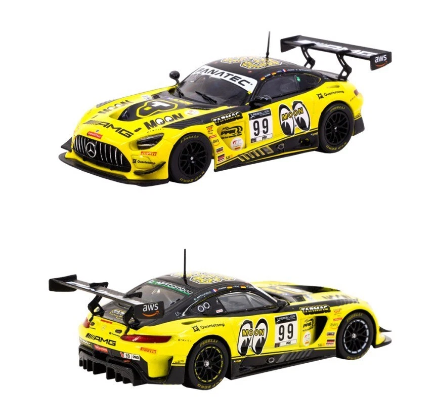 TARMAC WORKS Hobby43 Mercedes-AMG GT3 Indianapolis Modellino auto pressofuso ... - Immagine 4 di 4