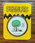 2023 Peanuts Charlie Brown KITE-EATING TREE 1oz SILVER color round IN CARD