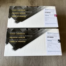 Toner Cartridge Replacement for HP CF400X HP 201X Black  Magenta Lot Of 2