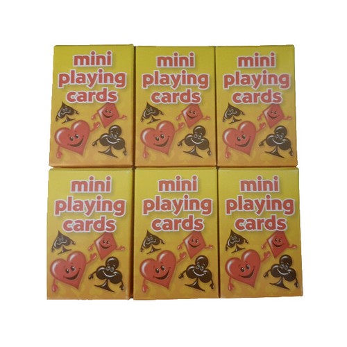 6 x Mini Packs Themed Playing Cards Boys Girls Party Bag Fillers Toys Henbrandt - Picture 2 of 40