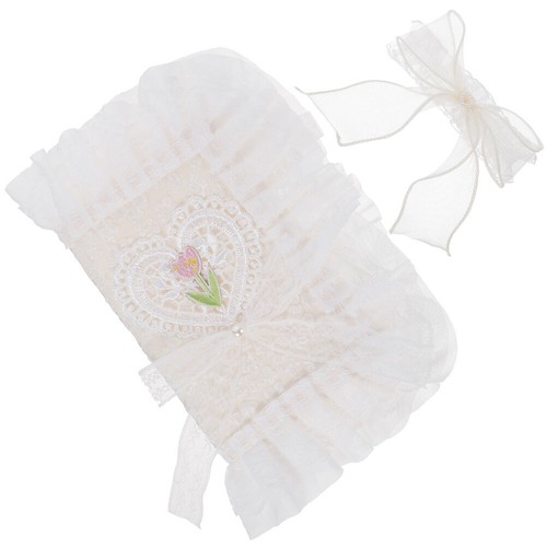 Lace Book Cover waschbares Buch Cover Buch Cover Stoff Notizbuch Cover - Bild 5 von 9