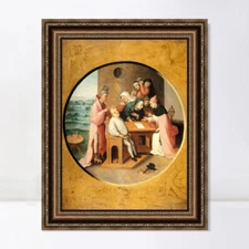 Framed Canvas Art Giclee Print Series#056 by Hieronymus Bosch Wall Art Decor
