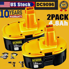 2 PACK 18V For Dewalt 18 VOLT XRP DC9096 DC9098 NiMh Battery DC9099 NEW PACK