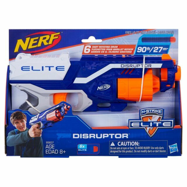 - N-strike Disruptor Dart Blaster Toy With 6 Foam Ammo Darts