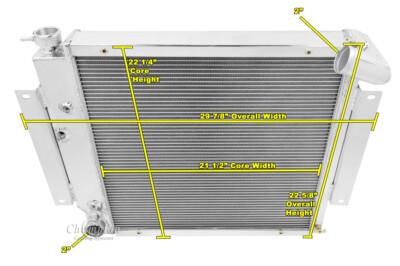 3 Row Monster Champion Radiator for 1971 - 1980 International Scout II V8 Engine