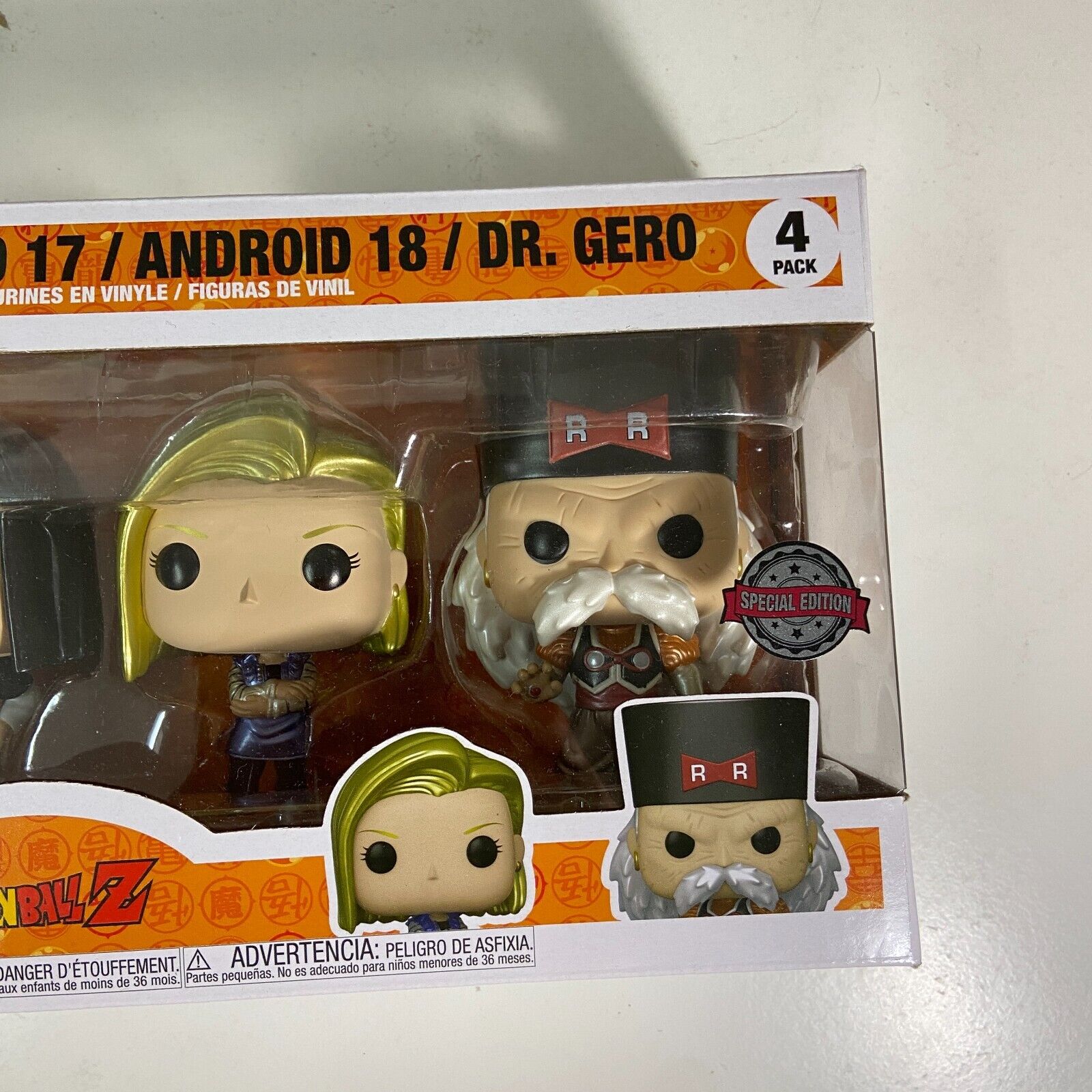  Funko Pop! Exclusive Dragon Ball Z Animation 4-Pack - Android  16, Android 17, Android 18 & Dr. Gero - Android Saga Collectible Vinyl  Figure - 61120 : Toys & Games