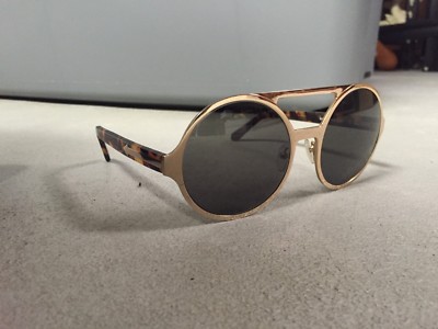 Karen Walker Tortoise Circle Gold Sunglasses Karen Walker Tortoise Circle Gold Brim Sunglasses Bnwb  main image 2