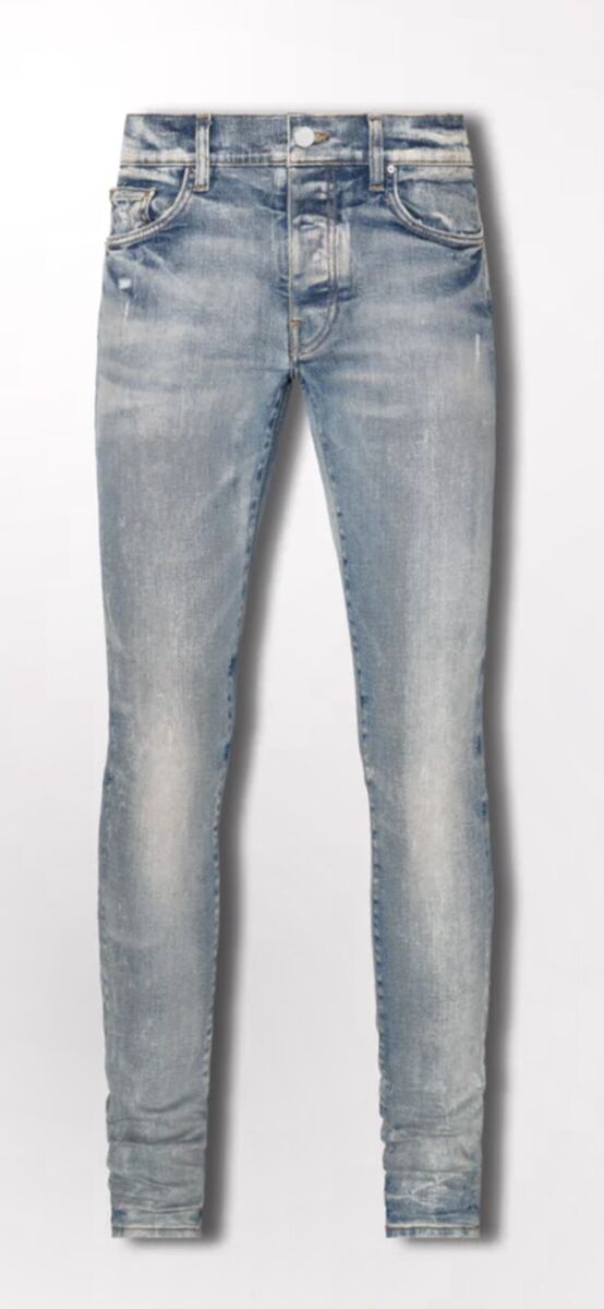 Blue AMIRI Skinny Stack Jeans Clay Indigo Size 29 (Italian Blue AMIRI Skinny Stack Jeans Clay Indigo Size 29 (Italian