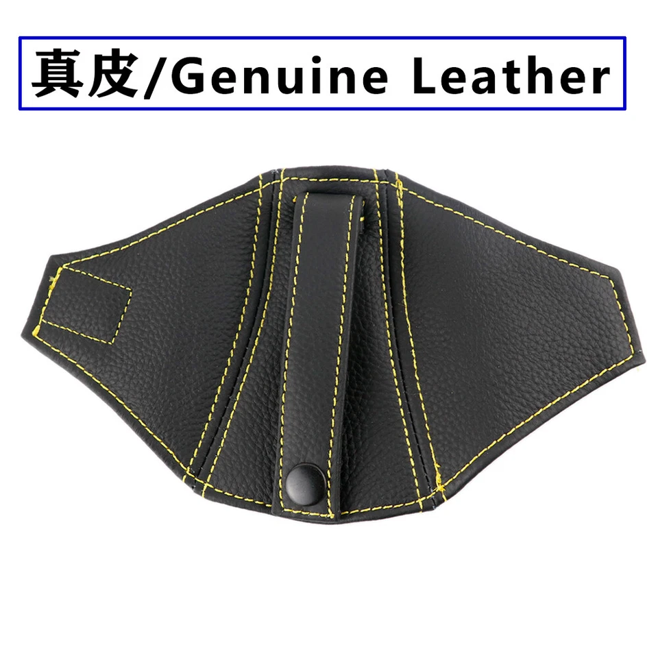 Bucket Seat Belt Guide Holder Protector Black Genuine Leather for BRIDE RECARO - Image 2 of 4