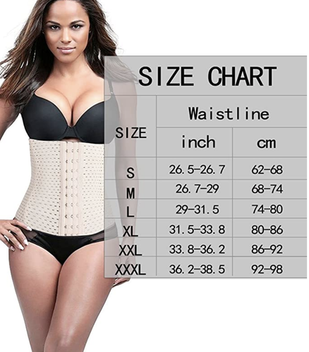 TINGSU Women's Tummy Slimming Shapewear Breathable Girdle Waist Training Cincher - Picture 5 of 9