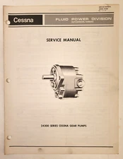 Cessna Fluid Power Division 24300 Series Gear Pumps Service Manual Folder