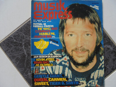 Musik Express 1974 TB:Eric Clapton/The Sweet/Queen/Jimi Hendrix/The Who! TOP!