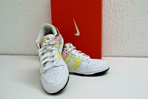 Nike Women's Dunk Low White - Lemon - Light Coral Size 6/ EUR 36.5  (317813-112) | eBay