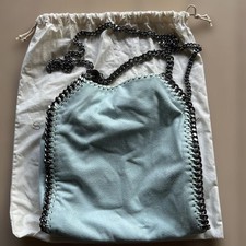 Stella McCartney Falabella Mini Tote Bag Shoulder Bag Eco Leather Light Blue